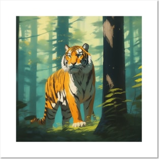 Beautiful Tiger in the jungle Posters and Art